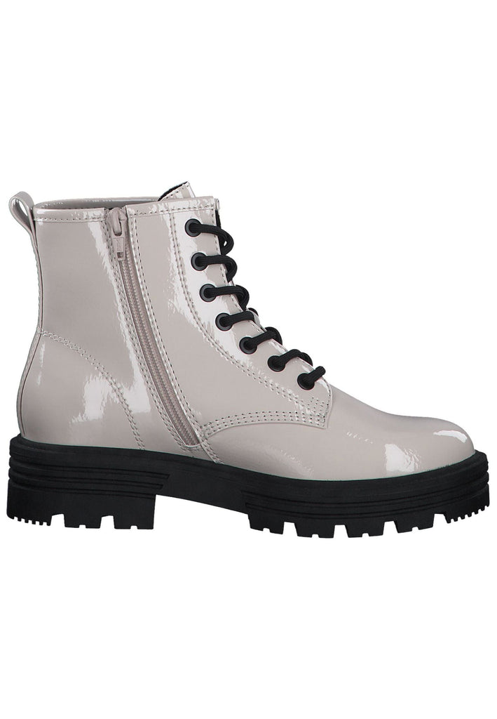 s.Oliver Stiefelette Lederimitat Cream