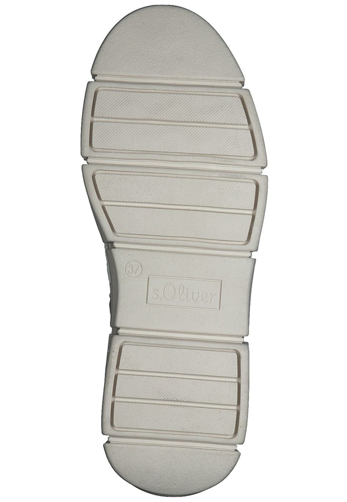 s.Oliver Stiefelette Lederimitat Cream