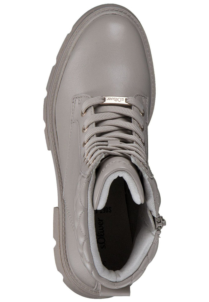 s.Oliver Stiefelette Lederimitat Ivory