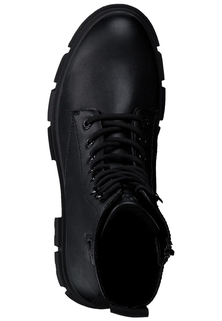 s.Oliver Stiefelette Lederimitat Schwarz