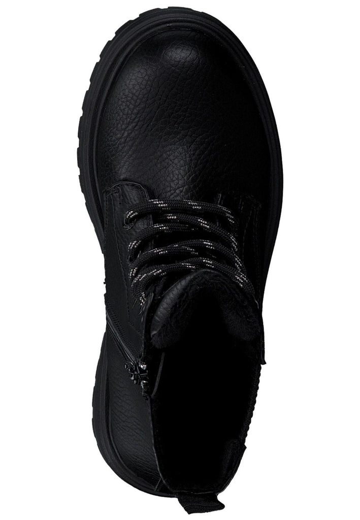 s.Oliver Stiefelette Lederimitat Schwarz