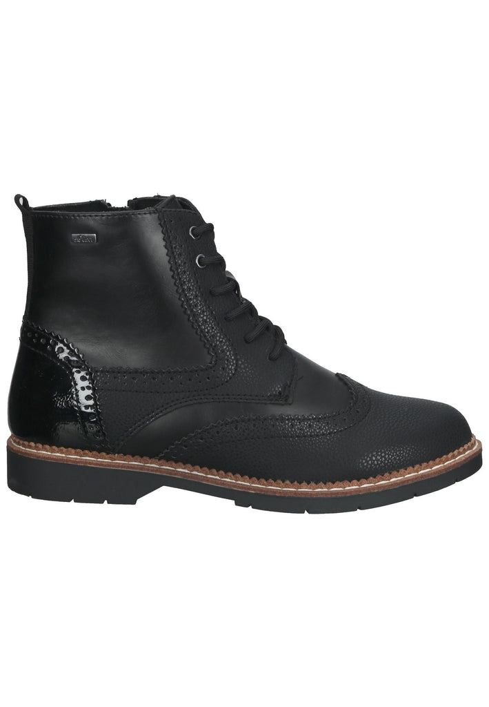 s.Oliver Stiefelette Lederimitat Schwarz