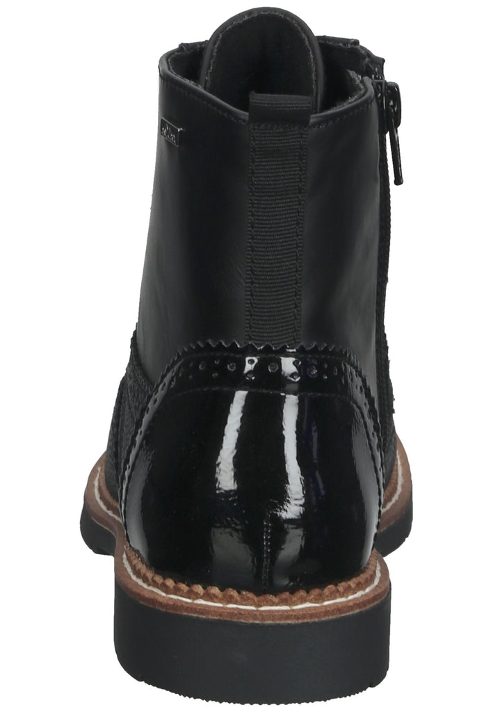 s.Oliver Stiefelette Lederimitat Schwarz