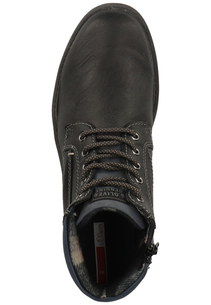s.Oliver Stiefelette Lederimitat Schwarz