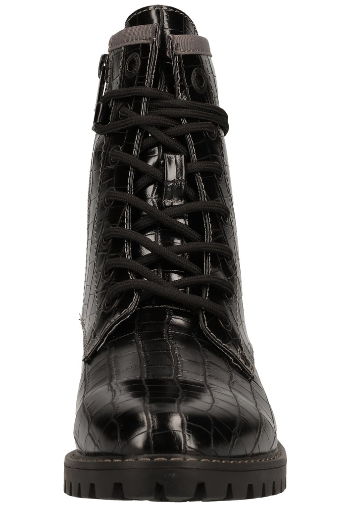 s.Oliver Stiefelette Lederimitat Schwarz