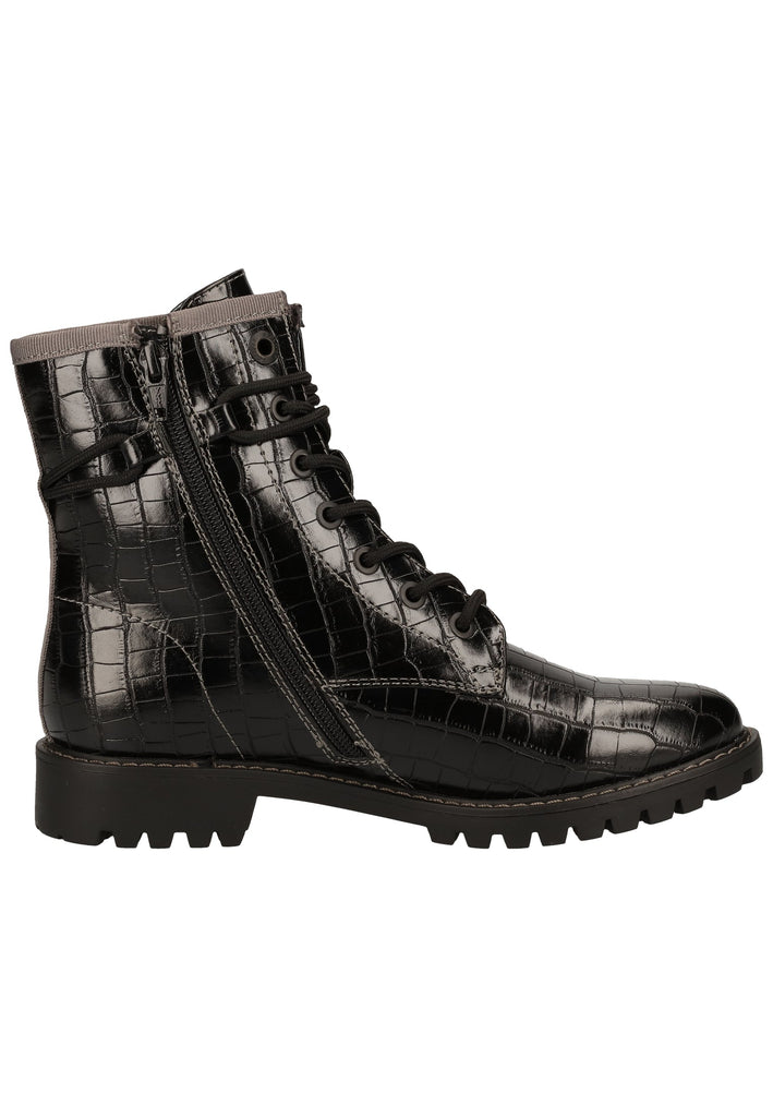 s.Oliver Stiefelette Lederimitat Schwarz