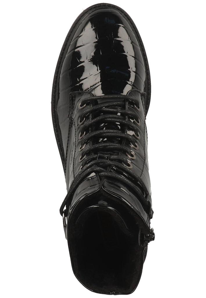 s.Oliver Stiefelette Lederimitat Schwarz