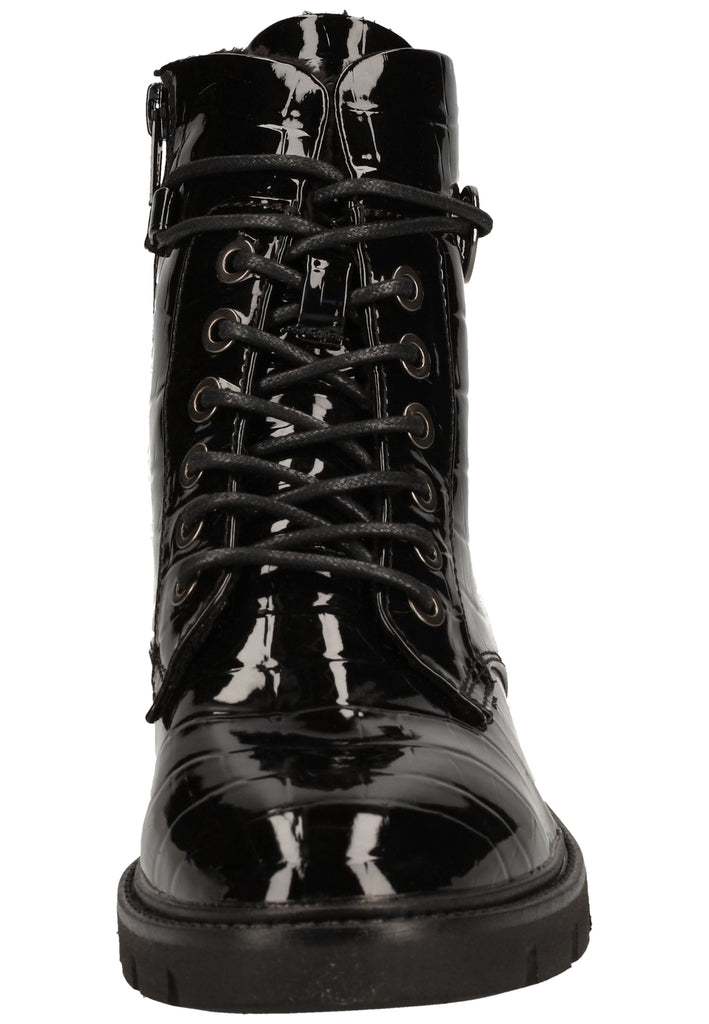 s.Oliver Stiefelette Lederimitat Schwarz