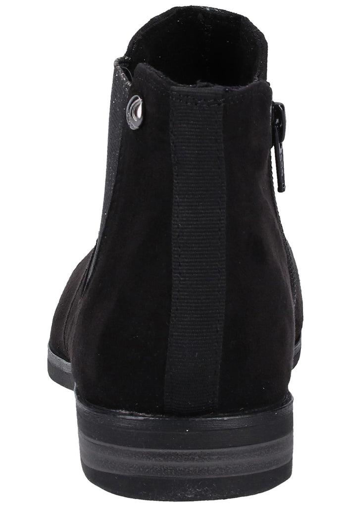 s.Oliver Stiefelette Lederimitat Schwarz