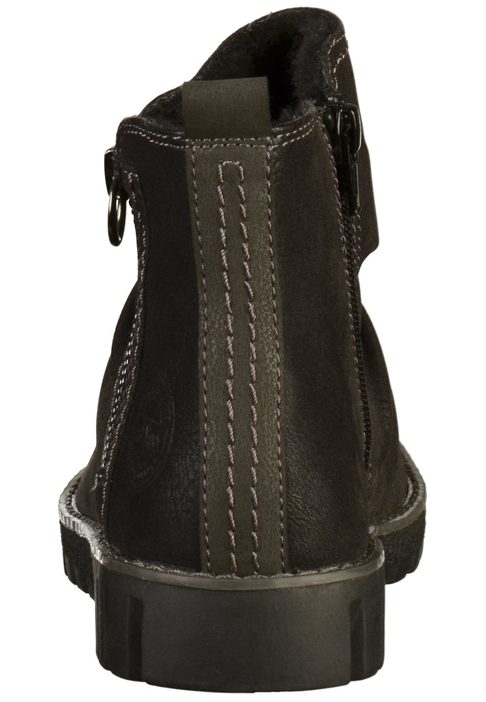 s.Oliver Stiefelette Lederimitat Schwarz