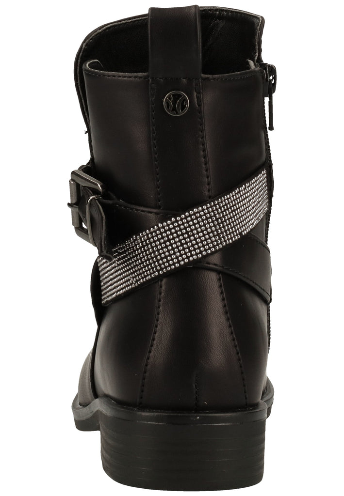 s.Oliver Stiefelette Lederimitat Schwarz