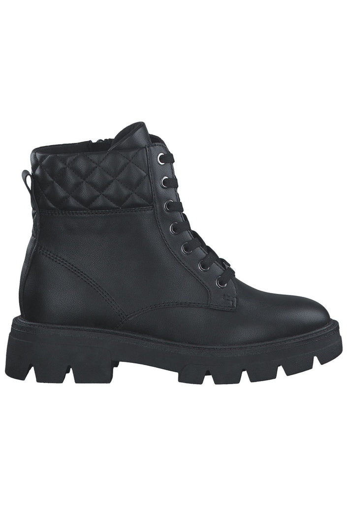 s.Oliver Stiefelette Lederimitat/Textil Black