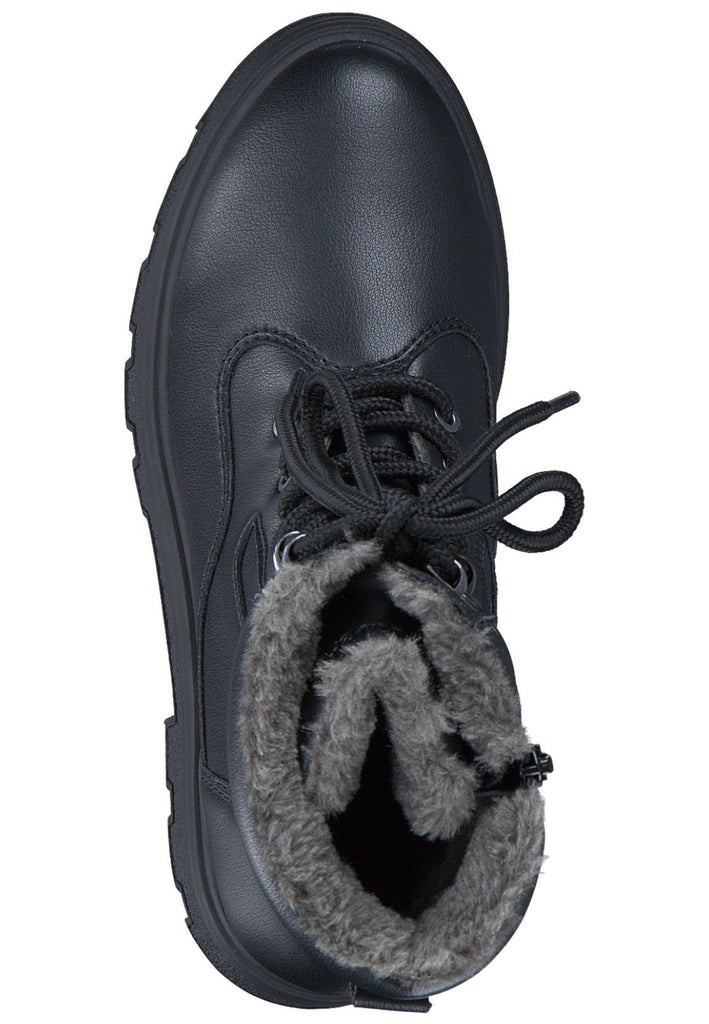 s.Oliver Stiefelette Lederimitat/Textil Black