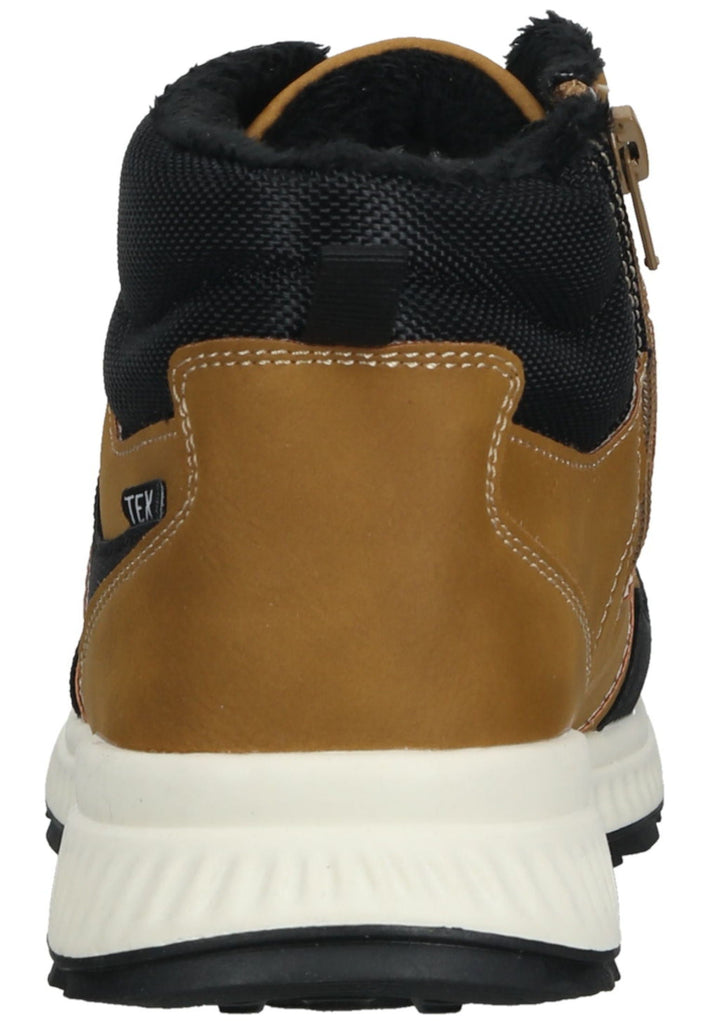 s.Oliver Stiefelette Lederimitat/Textil Camel