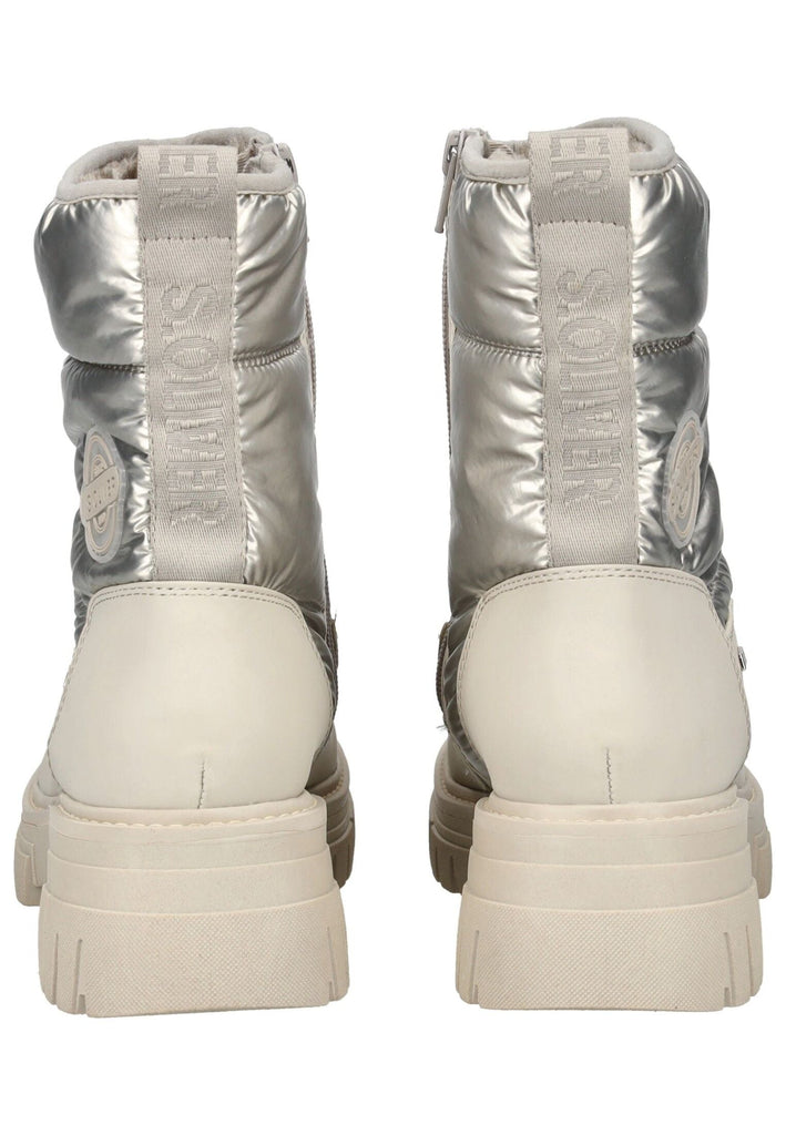 s.Oliver Stiefelette Lederimitat/Textil Champagne Warmfutter
