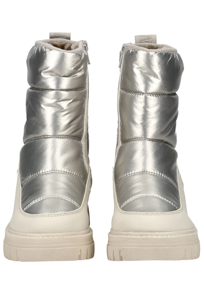 s.Oliver Stiefelette Lederimitat/Textil Champagne Warmfutter