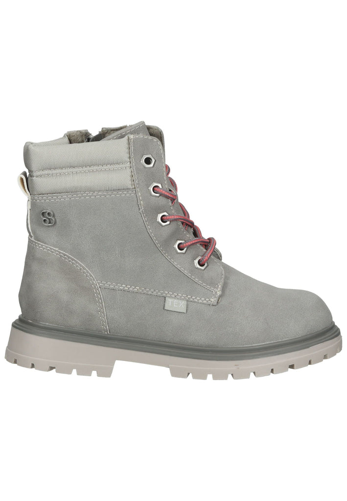 s.Oliver Stiefelette Lederimitat/Textil Grau