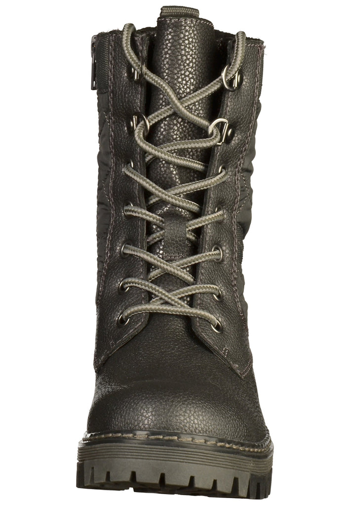 s.Oliver Stiefelette Lederimitat/Textil Grau