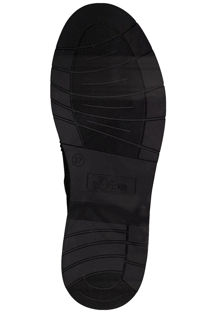 s.Oliver Stiefelette Lederimitat/Textil Navy