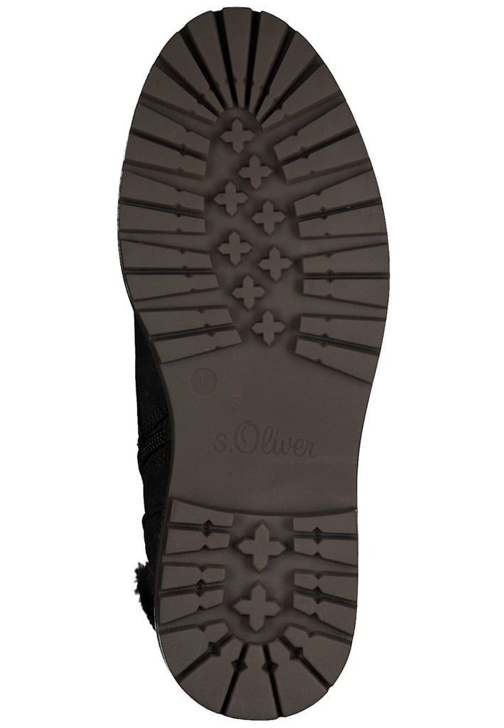 s.Oliver Stiefelette Lederimitat/Textil Olive