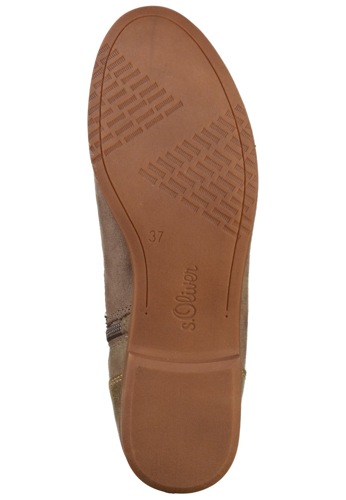 s.Oliver Stiefelette Lederimitat/Textil Pepper