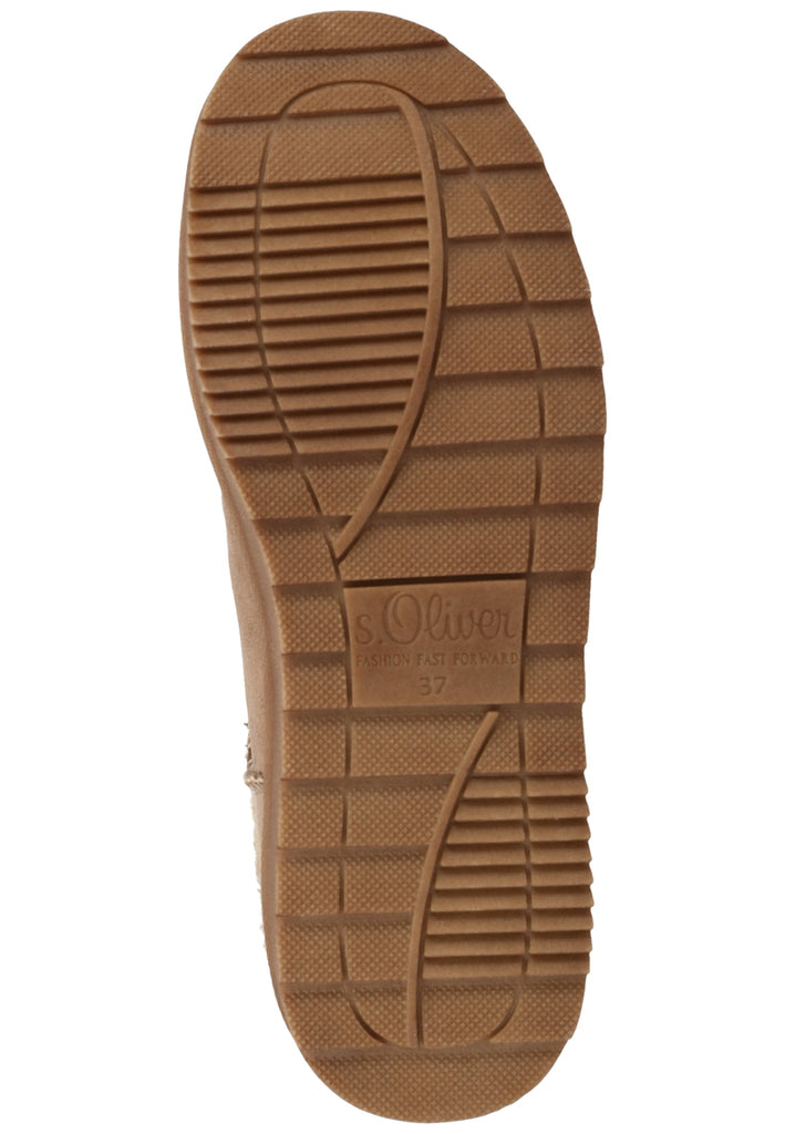 s.Oliver Stiefelette Lederimitat/Textil Pepper Warmfutter