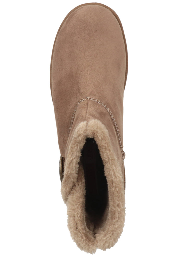 s.Oliver Stiefelette Lederimitat/Textil Pepper Warmfutter