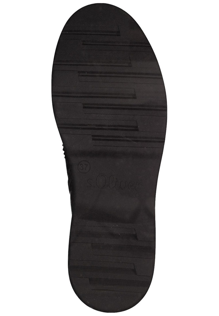 s.Oliver Stiefelette Lederimitat/Textil Schwarz