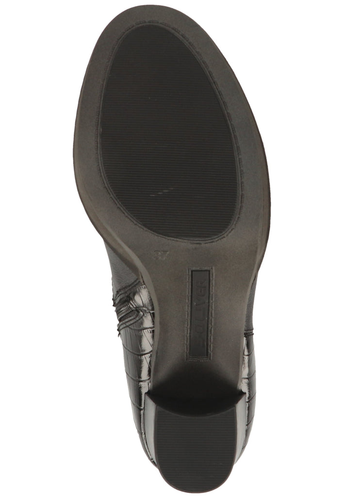 s.Oliver Stiefelette Lederimitat/Textil Schwarz