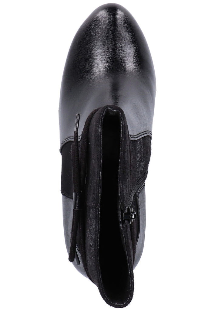 s.Oliver Stiefelette Lederimitat/Textil Schwarz