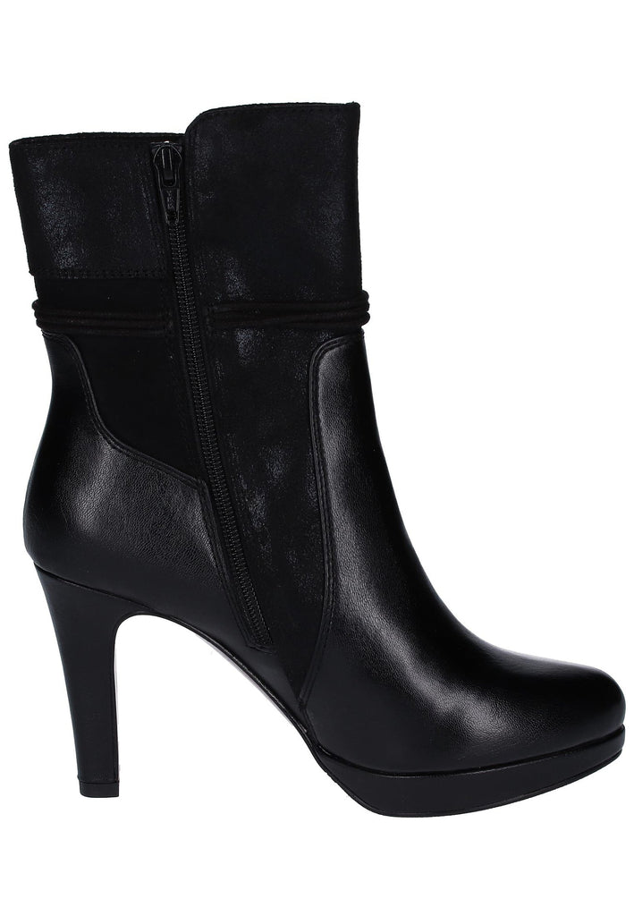 s.Oliver Stiefelette Lederimitat/Textil Schwarz