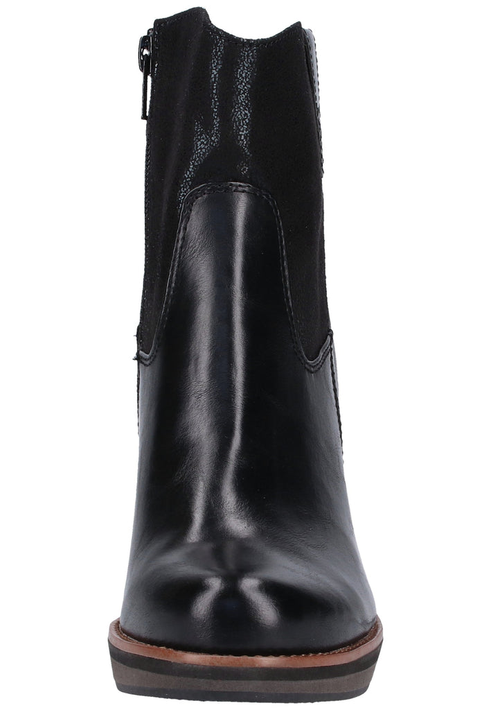 s.Oliver Stiefelette Lederimitat/Textil Schwarz