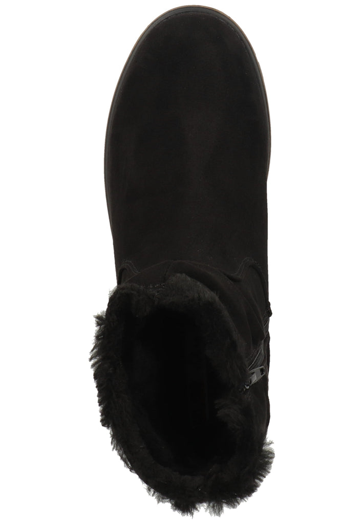 s.Oliver Stiefelette Lederimitat/Textil Schwarz Warmfutter