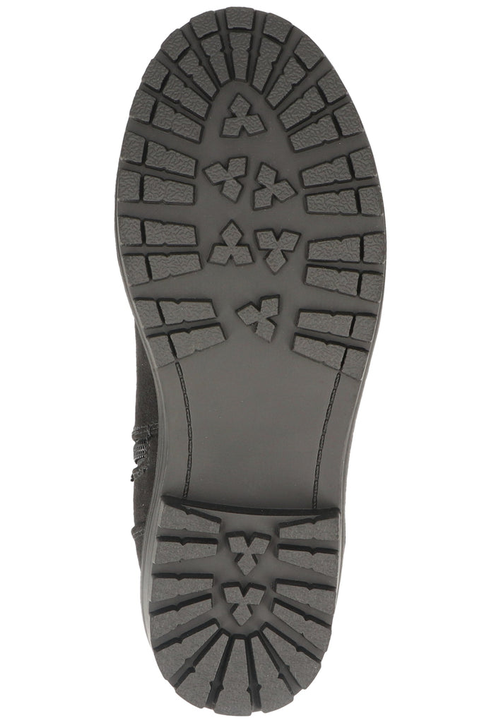 s.Oliver Stiefelette Lederimitat/Textil Schwarz Warmfutter