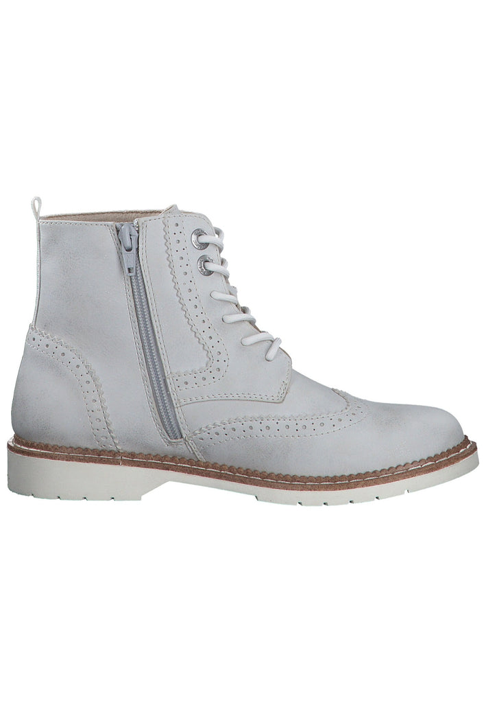 s.Oliver Stiefelette Lederimitat Weiß