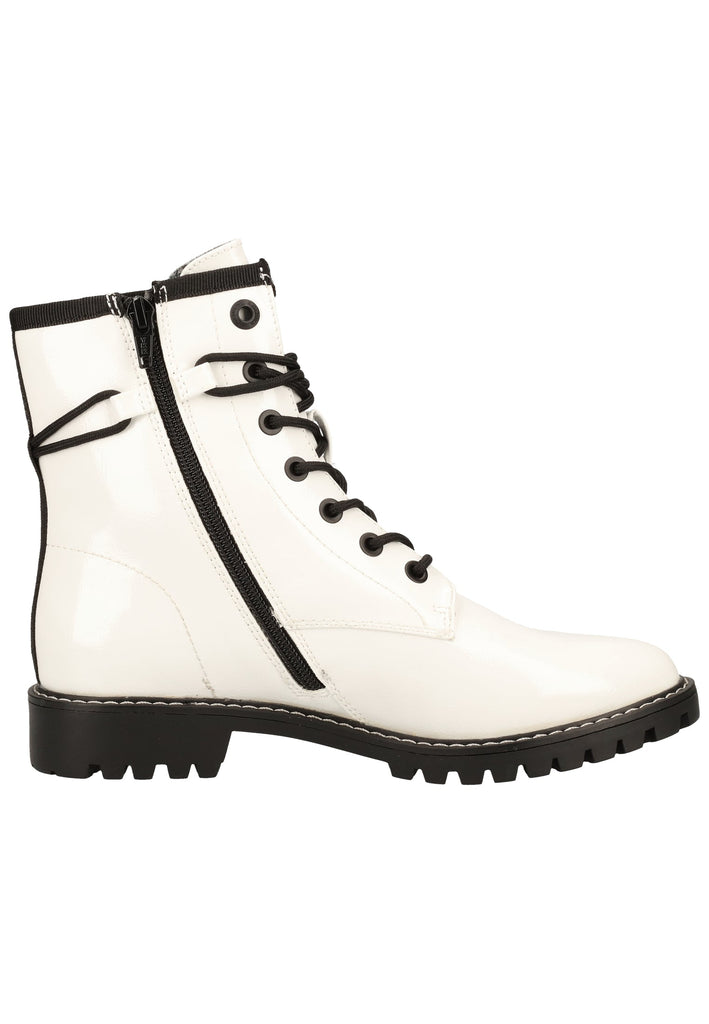 s.Oliver Stiefelette Lederimitat Weiß