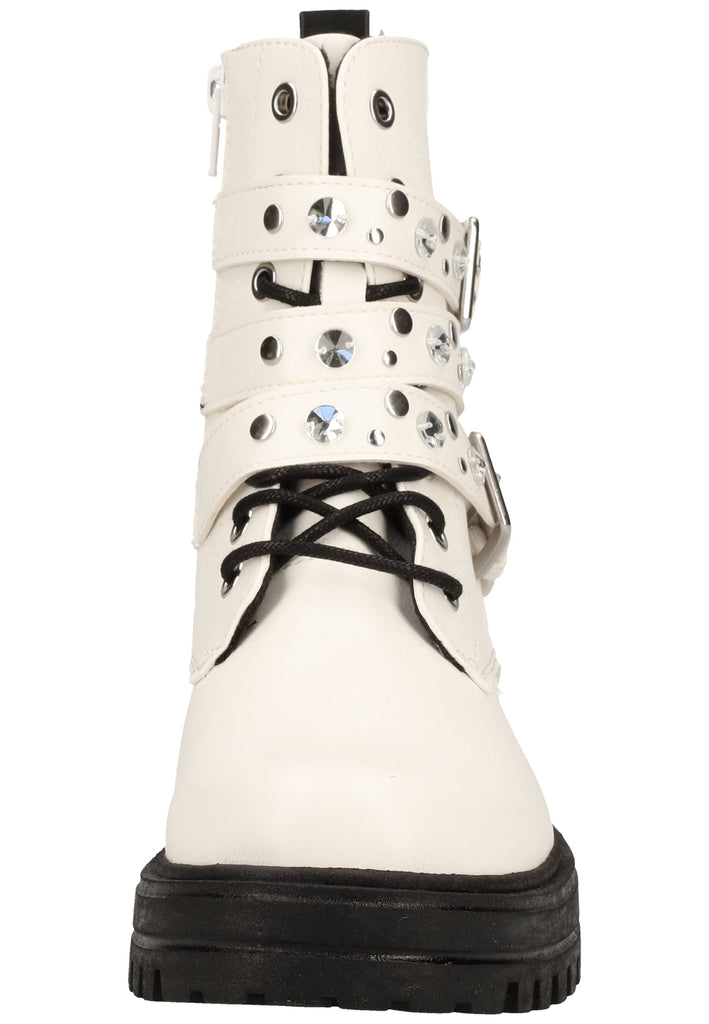 s.Oliver Stiefelette Lederimitat Weiß