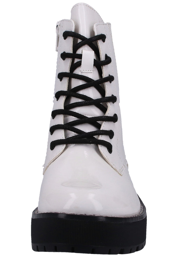 s.Oliver Stiefelette Lederimitat Weiß