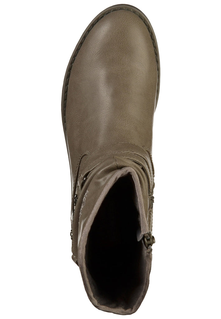 s.Oliver Stiefelette Nappaleder Grau