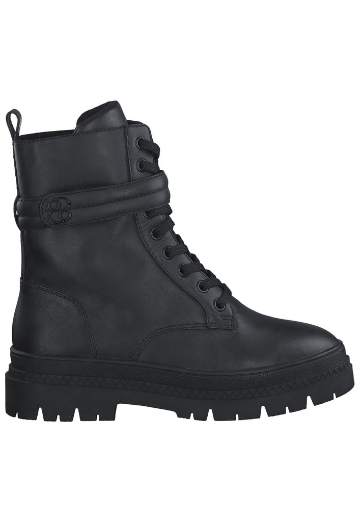 s.Oliver Stiefelette Nappaleder Schwarz