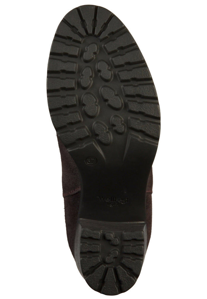 s.Oliver Stiefelette Nubukleder Bordeaux