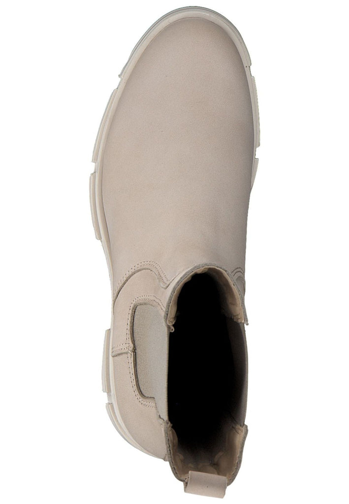 s.Oliver Stiefelette Nubukleder/Textil Beige