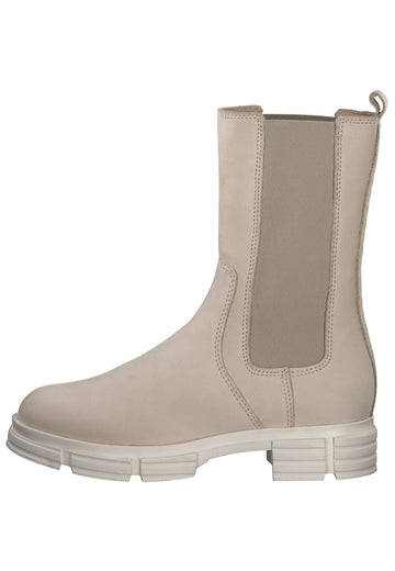 s.Oliver Stiefelette Nubukleder/Textil Beige