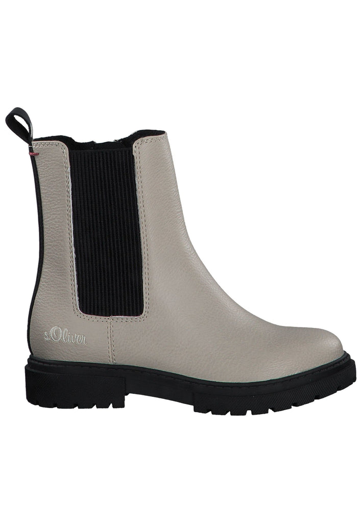 s.Oliver Stiefelette Synthetik Cream