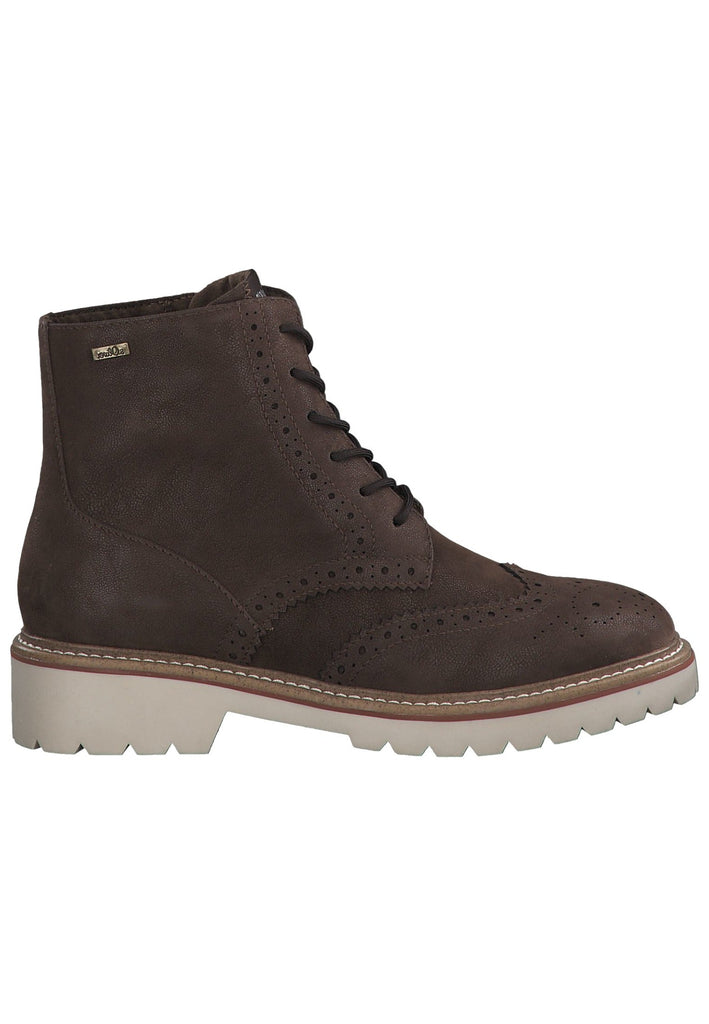 s.Oliver Stiefelette Synthetik Dunkelbraun