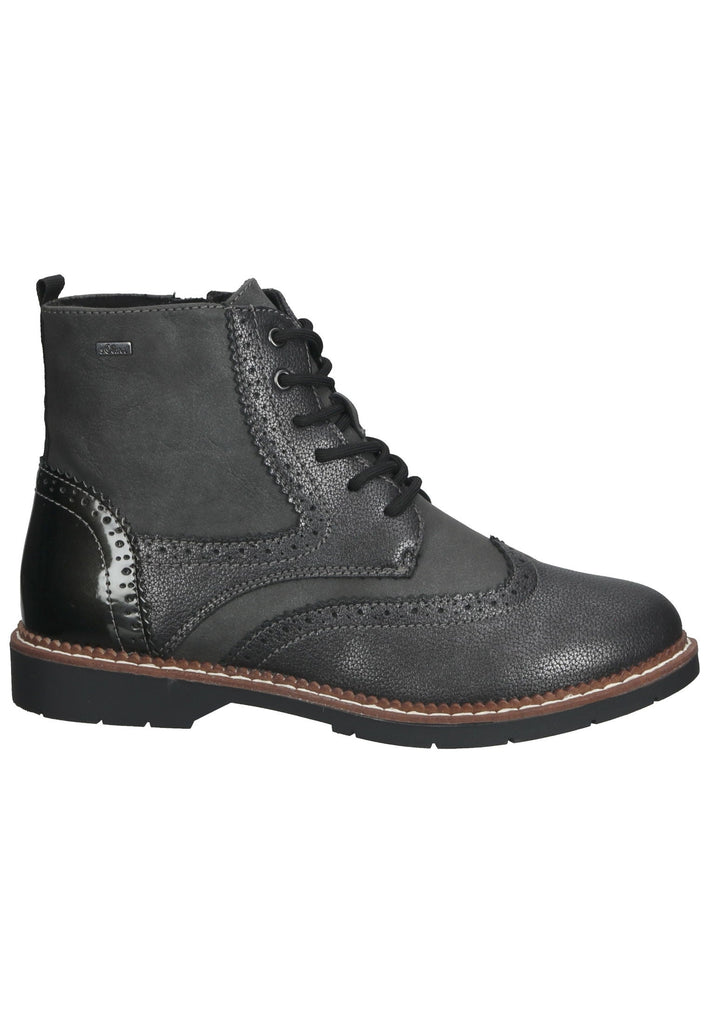 s.Oliver Stiefelette Synthetik Grau