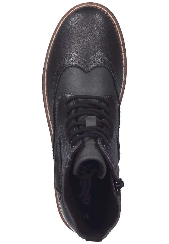 s.Oliver Stiefelette Synthetik Grau