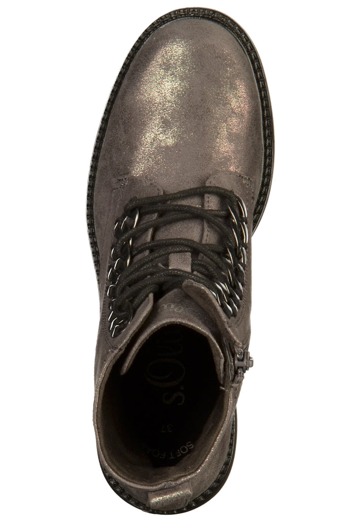 s.Oliver Stiefelette Textil Anthracite