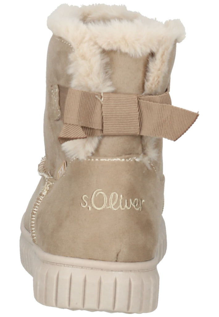 s.Oliver Stiefelette Textil Beige