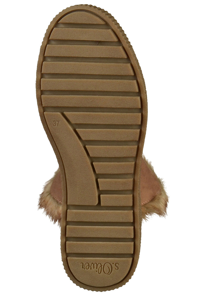 s.Oliver Stiefelette Textil Braun
